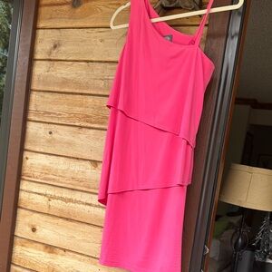 Vince Camuto Asymmetrical Pink Dress